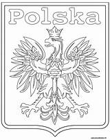 Pologne Coloriage Logo Football Colorier Polonais Savoir Euro équipe Plus sketch template