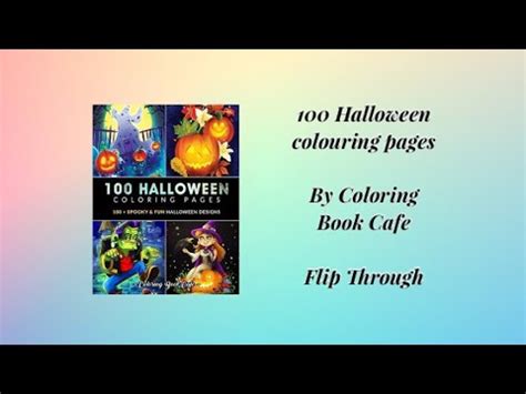 halloween coloring pages  coloring book cafe flip  youtube