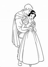 Prince Snow Coloring Pages Disney Blanche Neige sketch template