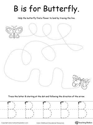 letter    butterfly preschool worksheets pre