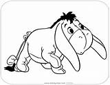 Baby Eeyore Coloring Pages Pooh Disneyclips Curious sketch template