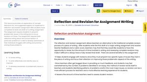 reflection  revision  assignment writing goopenva