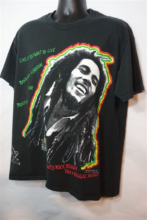 bob marley vintage  shirt       rastaman positive vibration reggae