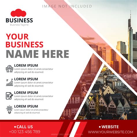 corporate promotional business banner template coreldraw