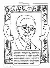 History Coloring Pages Month Printable Lewis Latimer Howard Inventor First sketch template
