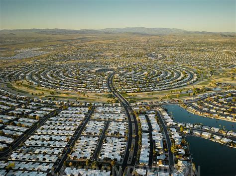 aerialstock aerial photogrpah  sun city  retirement community  arizona