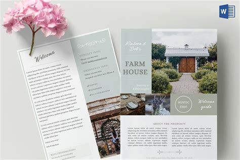 airbnb  book template word creative flyer templates creative market