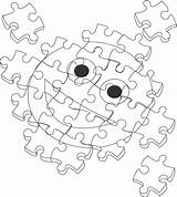 Puzzle Coloring Piece Jigsaw Colouring Popular sketch template