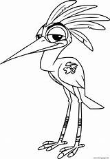 Coloring Egret Ono Pages Printable sketch template