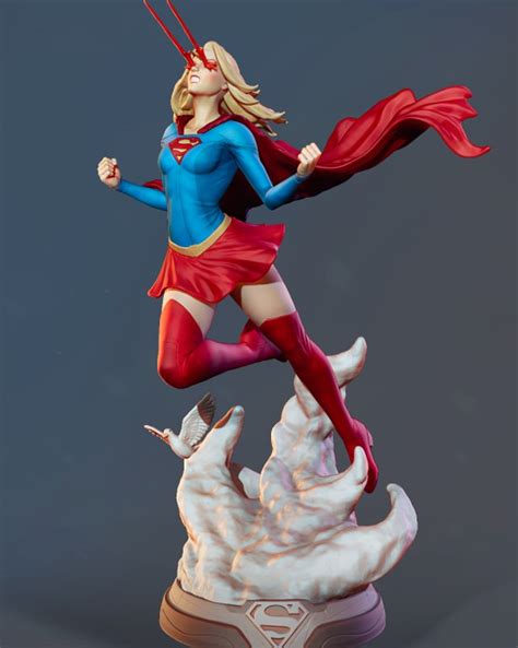 Supergirl Various Pose From Dc Specialstl