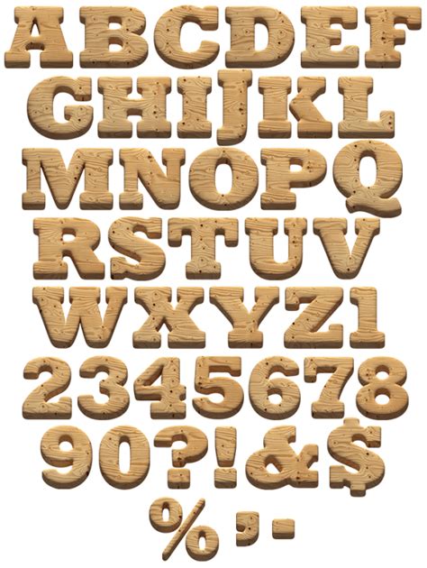 wooden font timbered opentype alphabet handmadefontcom