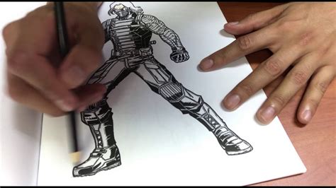 marvel  winter soldier coloring page youtube
