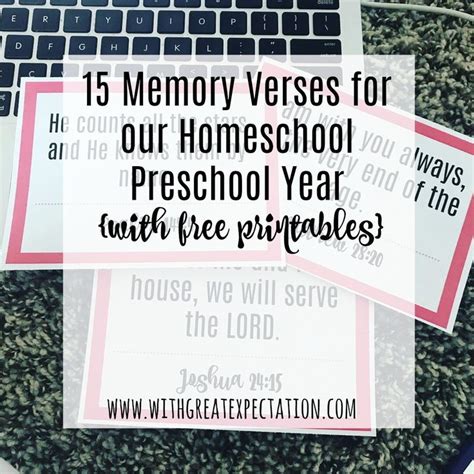 memory verses   homeschool preschool year