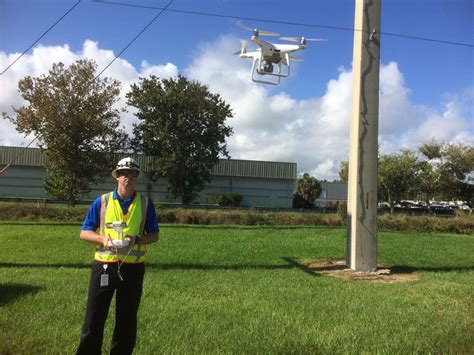 fpl aumenta uso de drones  verificar estado de postes  tendido electrico