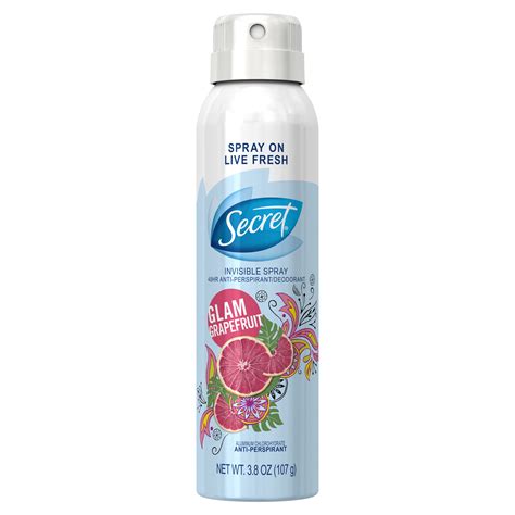 secret invisible spray antiperspirant  deodorant  women
