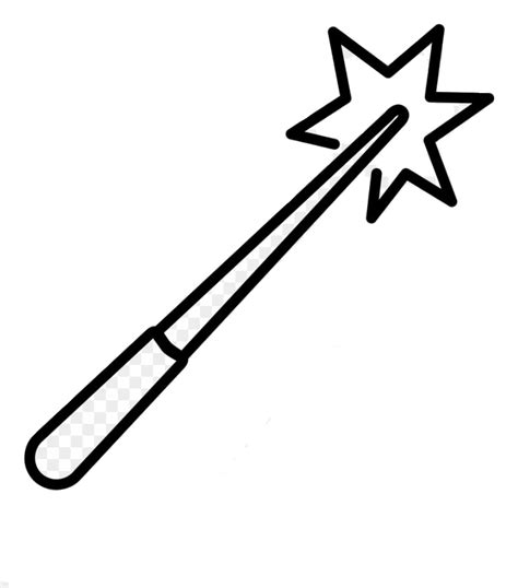 magic wand coloring pages