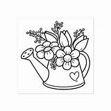 Watering Easy Cross Printable Redwork Sketches Rubber Daisy sketch template
