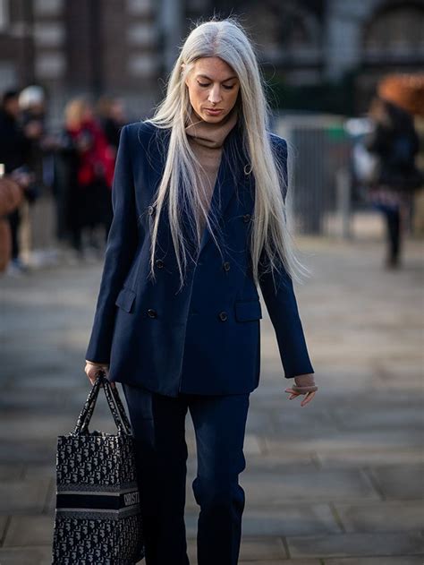 22 Grey Haired Women Who Prove It S Chic To Be Natural Who What Wear