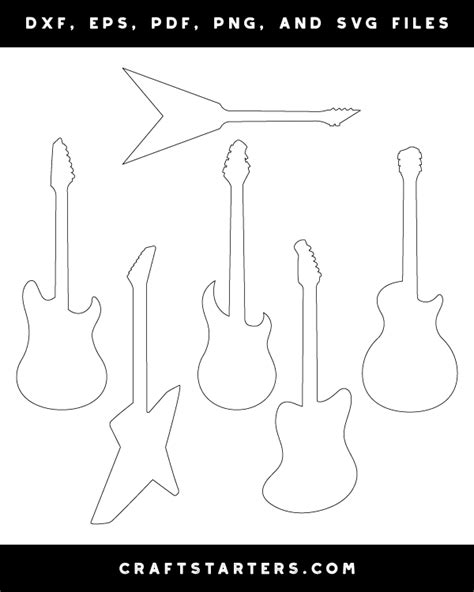 pin  guitar stencils
