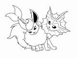 Pokemon Coloring Pages Eevee Evolutions Getcolorings sketch template