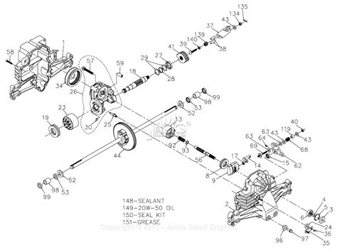 hydro gear  parts diagram  transaxle