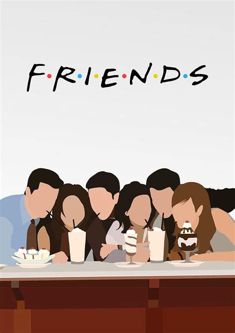friends serial minimalist poster digital art by lab no 4 the
