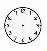 Clock Face Coloring Pages Color sketch template