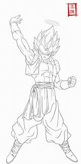 Gogeta Coloring Ball Dragon Pages Vegito Dbz Lineart Ultimate Deviantart Template Sketch Anime Popular Searches Recent sketch template