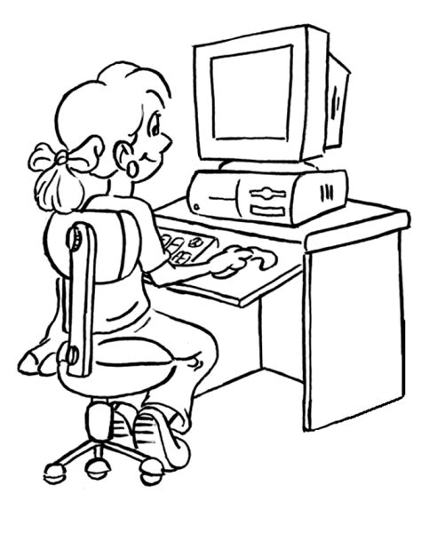 computer coloring pages  coloring pages  kids computer tattoo