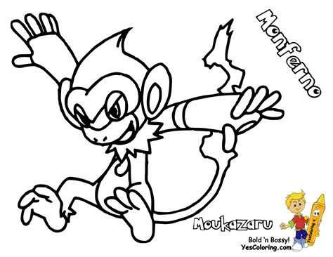 pokemon chimchar coloring pages coloring home
