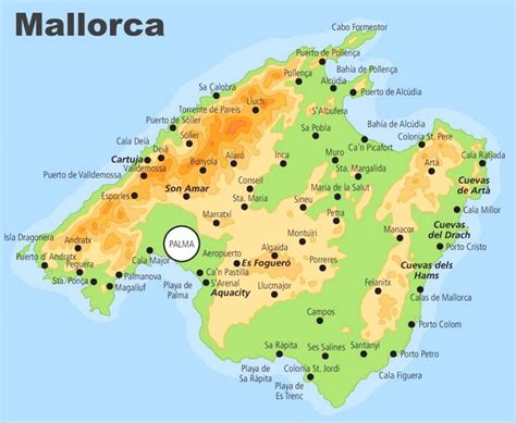 map  majorca  cities  towns