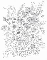 Coloring Pages Printable Color Relax Flower Floral Adult Mandalas Para Colouring Adults Tealnotes Colorear Book Mandala Bouquet Stress Print Printables sketch template
