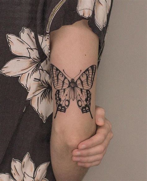 Life In The Flowers Fresh And Elegant Female Butterfly Tattoo Design