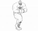 Zangief Fighter Street Character Coloring Pages Printable sketch template