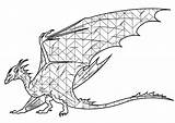Wyvern Dragon Coloring Head Legendary Creature Wings Dragons Adult sketch template