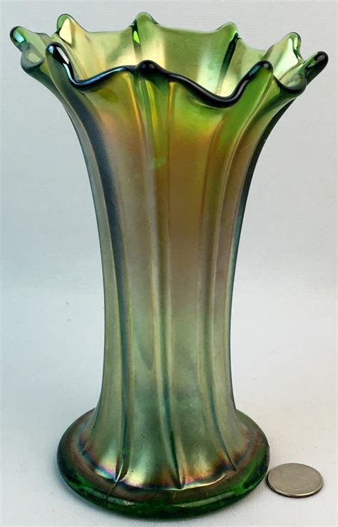 Lot Antique C 1910 Northwood Carnival Glass Thin Rib Iridescent
