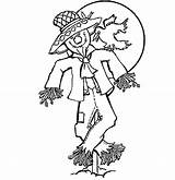 Scarecrow Scarcrow Scarecrows Bestcoloringpagesforkids sketch template