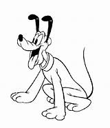 Coloring Pages Pluto Disney Animal Print sketch template