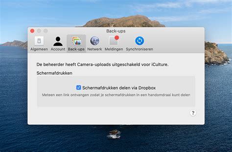 screenshots van de mac automatisch opruimen naar dropbox