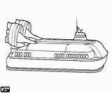 Hovercraft Coloring Pages Water Boats Over sketch template