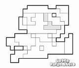 Mario Bit Coloring Pages Super Bros Color Paper Jimbo Template sketch template