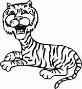 Tiger Lion Coloring Pages Kids sketch template