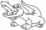 Alligator Crocodile Cartoon Clipart Printable Coloring Pages Kids Outline Drawing Template Templates Colouring Clipartpanda Clip Cute Library Cliparts Projects Wikiclipart sketch template