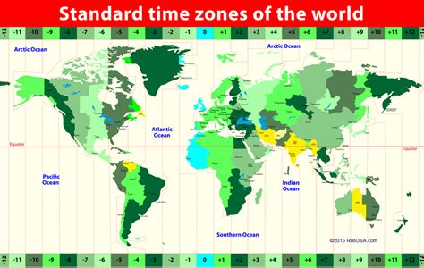 time zones map time  usa