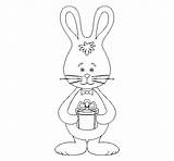 Bunny Coloring Coloringcrew sketch template