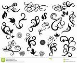 Flourishes Decorative Clipart Floral Swirls Elements Swirling Swirl Vector Clipground Background Preview sketch template