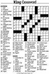 Crossword Puzzle King Gazette sketch template