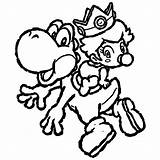 Yoshi Coloring Baby Pages Mario Games Printable Imprimer Drawing Kb Getdrawings sketch template