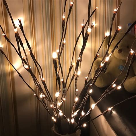 led wil  branch lamp christmas string light holiday lighting   year party