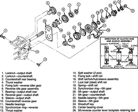 ford md transmission exploded view